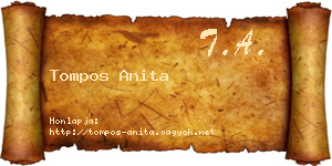 Tompos Anita névjegykártya